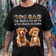 Custom Dog Dad Man Myth T-Shirt — Gift for Dad MJJ2E