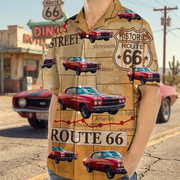 Custom Car Route 66 Hawaii Hawaiian Shirt — Gift HSZ6A
