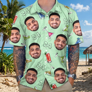 Custom Birthday Party Drinks Hawaii Hawaiian Shirt — Birthday Gift ZN885
