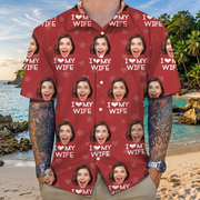 Custom I Love My Girlfriend Hawaiian Shirt — Gift for Him 6WDP3