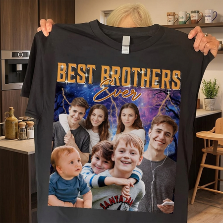 Custom Personalized Portrait Retro Style T-Shirt — Graduation Gift 547YD