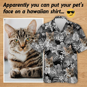 Custom Cat Photo Tropical Style Hawaiian Shirt