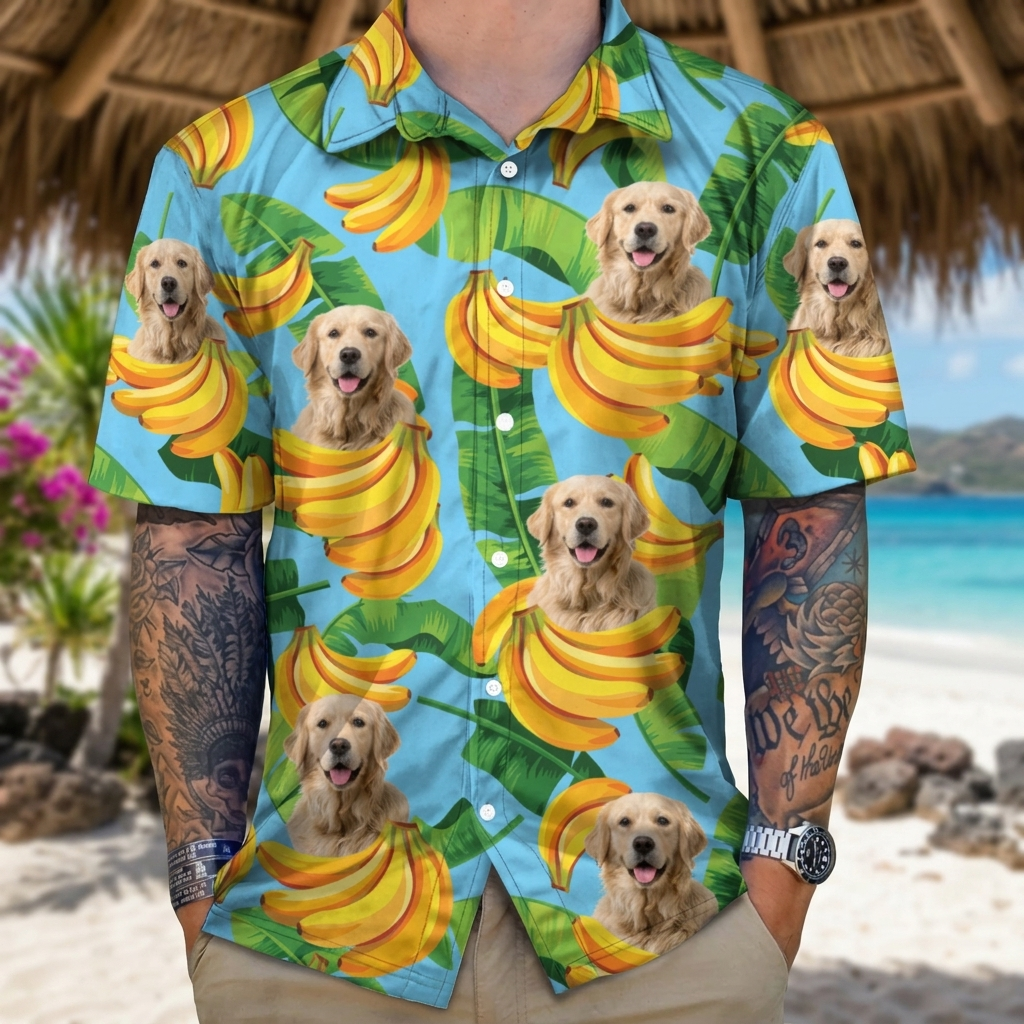 Custom Dog Hawaii Hawaiian Shirt — Gift for Dog Lovers PHYTN