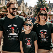 Custom Santa Christmas Matching T-Shirt 2 — Couple Gift 5GBXS