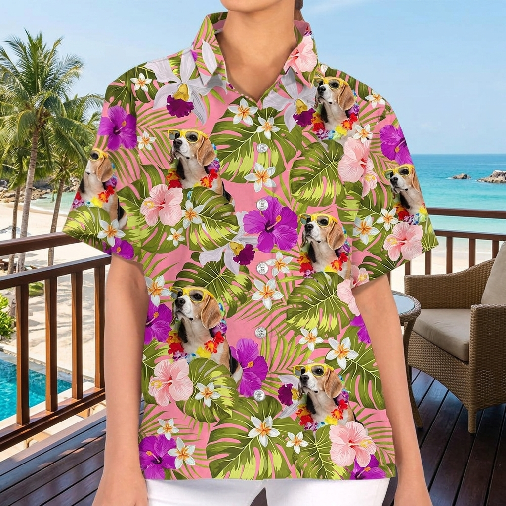 Custom Dog Tropical Hawaii Hawaiian Shirt 2 — Gift for Dog Lovers 22FX8