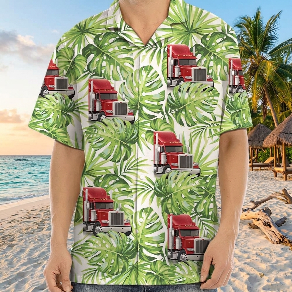 Custom Truck Hawaiian Shirt — Gift for Dad RS9U9