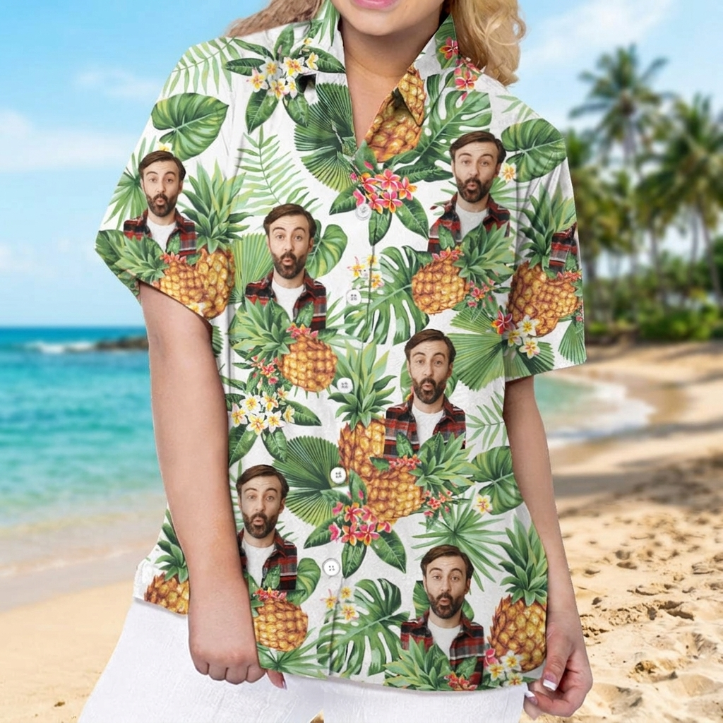 Personalized Upload Photo Hawaiian Shirt