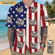 Custom Cat Us Hawaiian Shirt — Gift for Dad 5NHNP