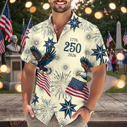 Personalized USA 250 Anniversary Eagle 1776-2026 Hawaiian Shirt