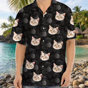 Custom Cat Photo Vacation Style Hawaiian Shirt