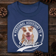 Personal Assistant Personalized Custom Dog Cat Pet Photo Frontside Shirt