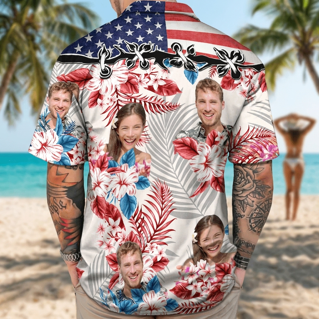 Custom America Hawaiian Shirt — Patriotic Gift 2RKXE