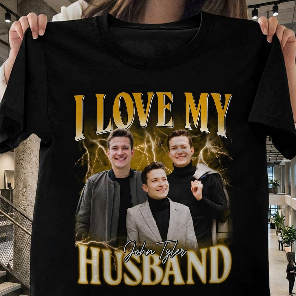 Custom Photo I Love My Husband Valentine's Day Shirt