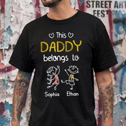 Custom This Grandpa Belongs Us T-Shirt — Gift for Dad YPZ2R