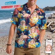 Custom Human Photo Aloha Hawaiian Shirt