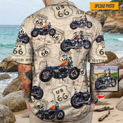 Custom Bike Photo Hawaiian Shirt