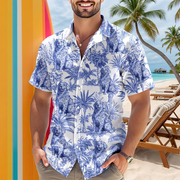 Custom Dog Breeds Chinoiserie Toile Hawaiian Shirt — Gift for Dad XH8VP