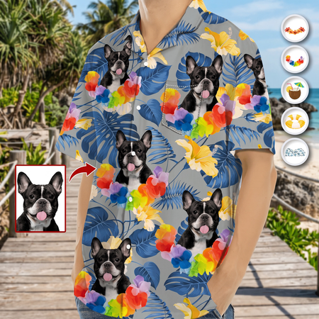 Custom Tropical Dog Hawaiian Shirt — Gift for Dog Lovers PGAV8