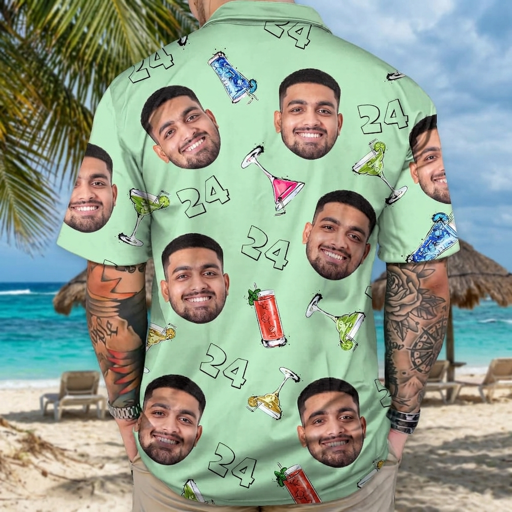 Custom Birthday Party Drinks Hawaii Hawaiian Shirt — Birthday Gift ZN885