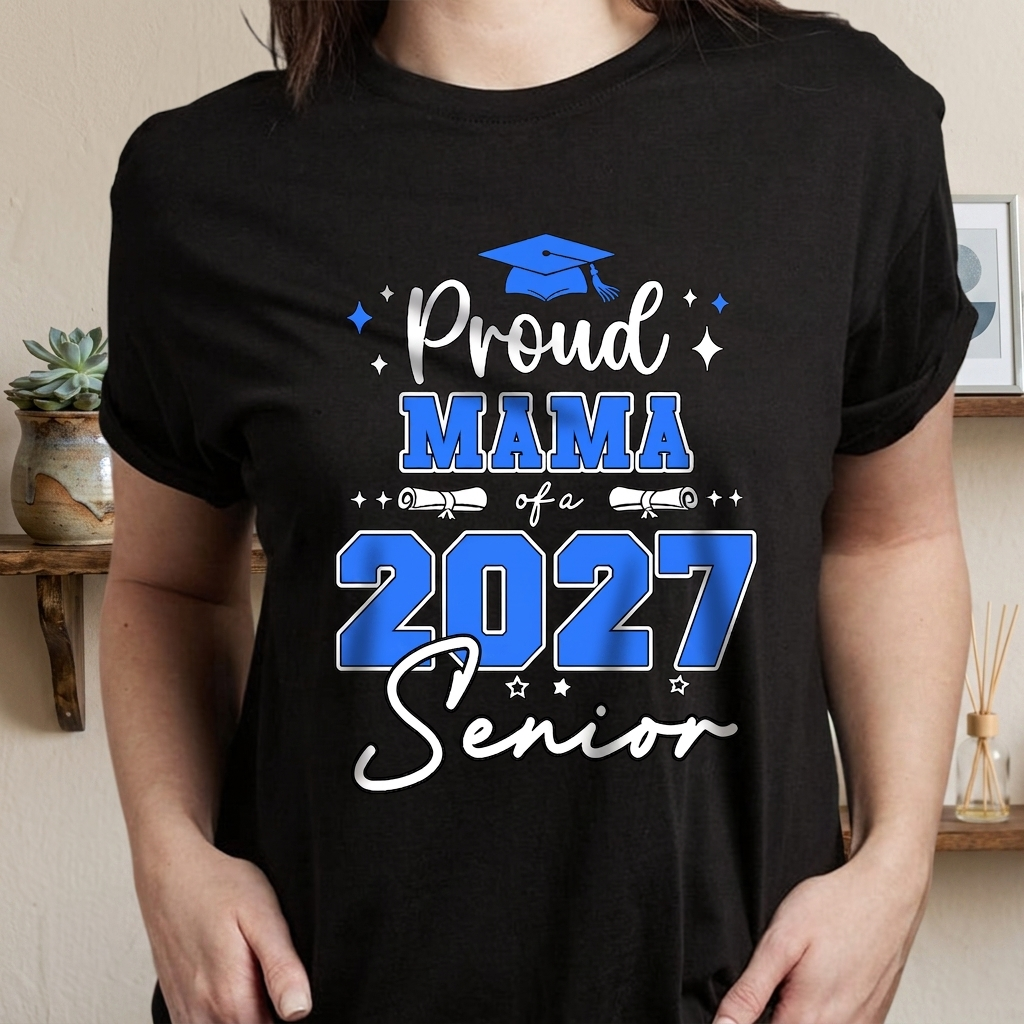 Personalised Proud Grandma of a Class of 2026 Senior Dark Shirt