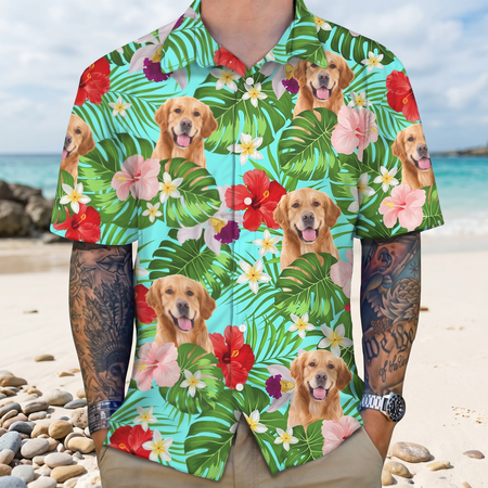 Custom Tropical Dog Hawaiian Shirt 2 — Gift for Dog Lovers 4XWHX
