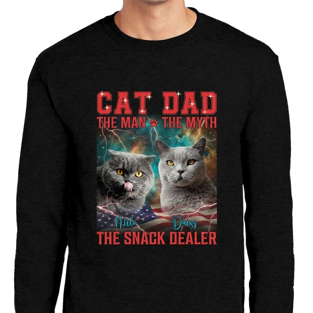 Custom Personalized Man Myth Snack T-Shirt — Gift for Dad 8KKCH