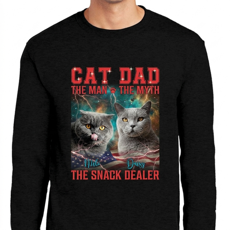 Custom Personalized Man Myth Snack T-Shirt — Gift for Dad 8KKCH