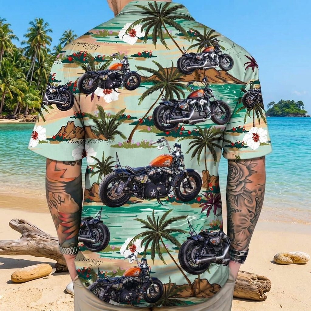 Custom Bike Hawaii Hawaiian Shirt — Custom Gift W7MMX