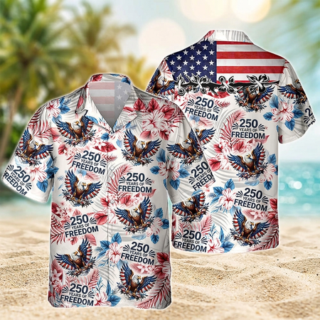 Personalized America 250th Anniversary Hawaiian Shirt HO82 9 GPADY