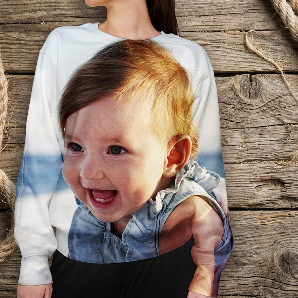Custom Photo Hawaiian Shirt Sweater Hoodie