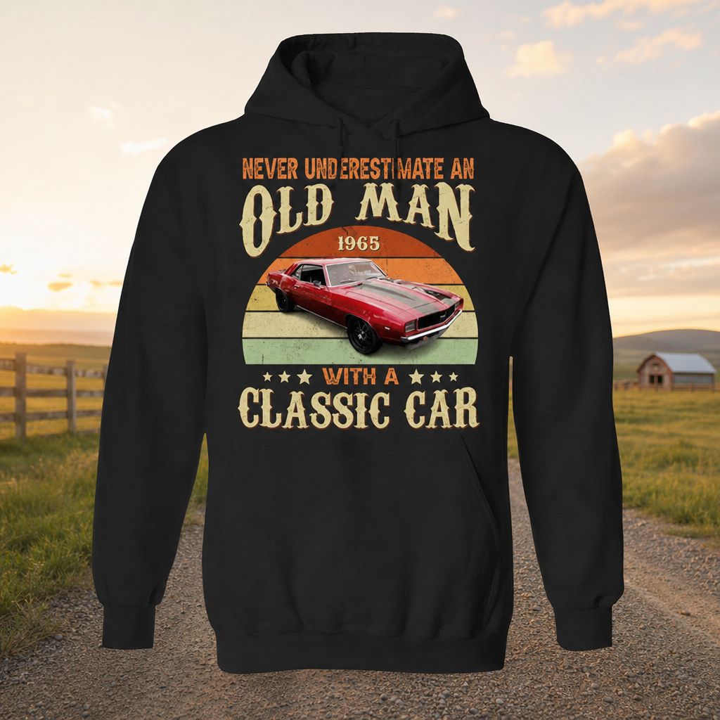 Custom Classic Car Vintage T-Shirt — Gift for Dad VSVRC