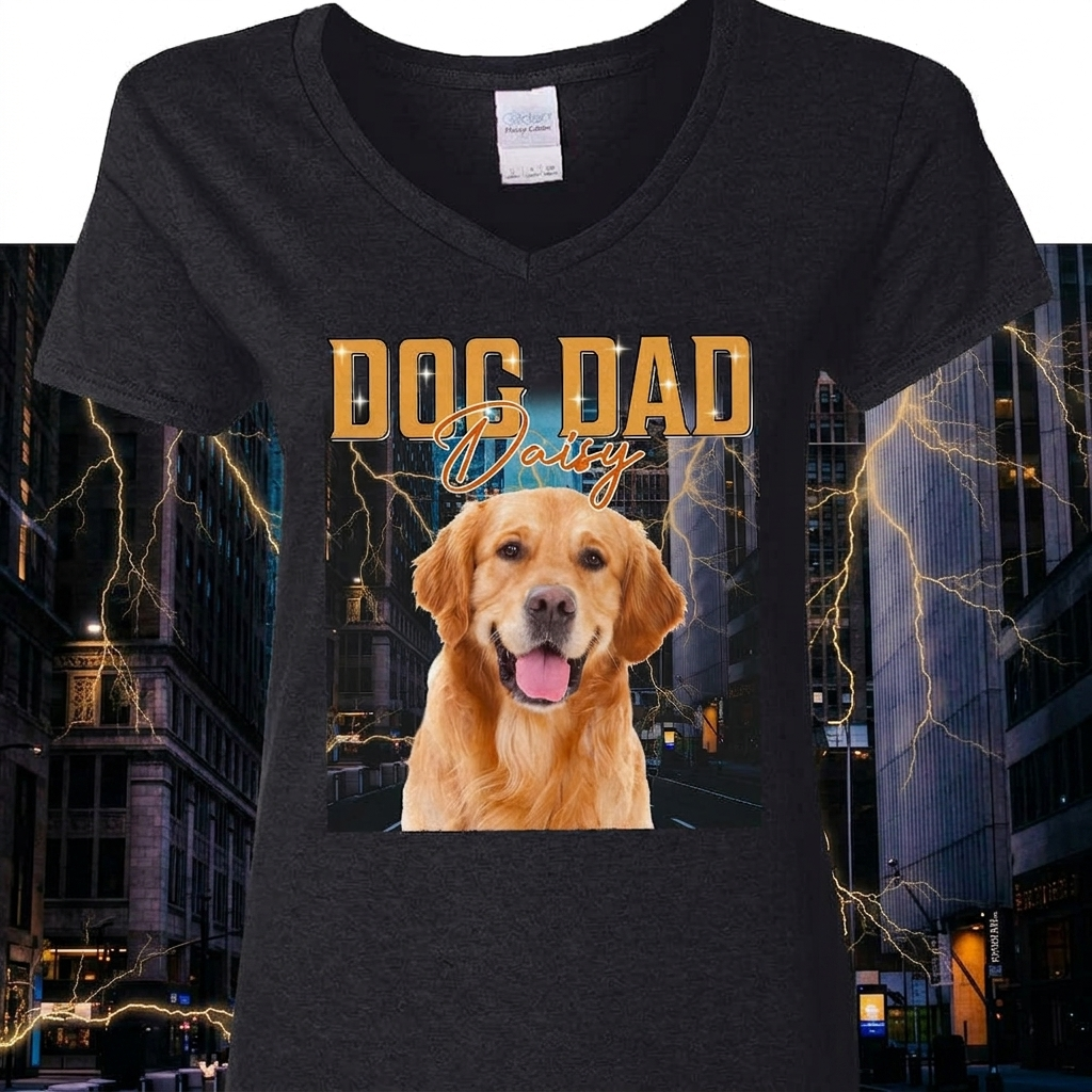Personalized Photo Retro Vintage Dog Portrait Shirt DA199 889681