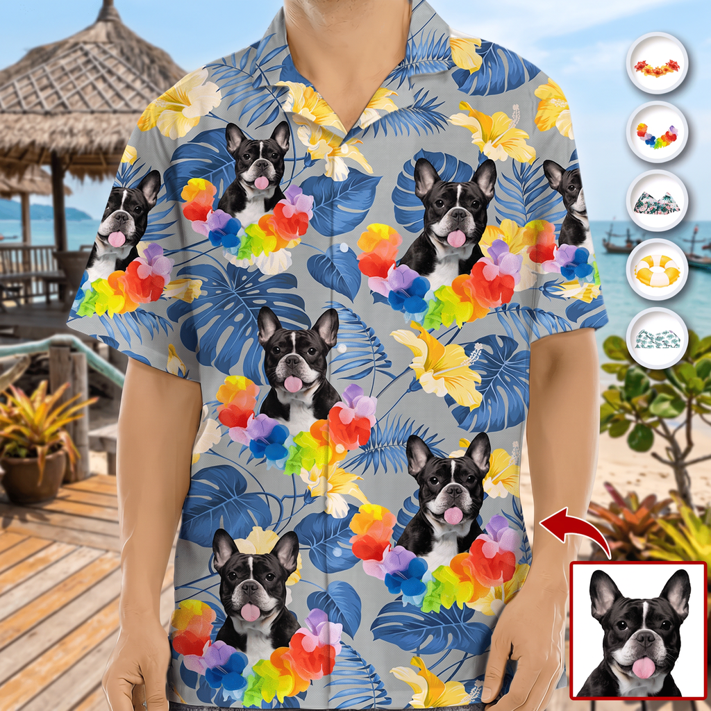 Custom Photo Tropical Style Dog Hawaiian Shirt