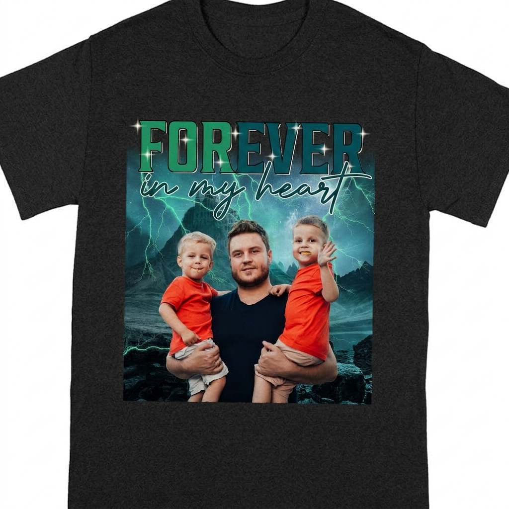 Custom Personalized Portrait Retro Style T-Shirt — Graduation Gift 547YD