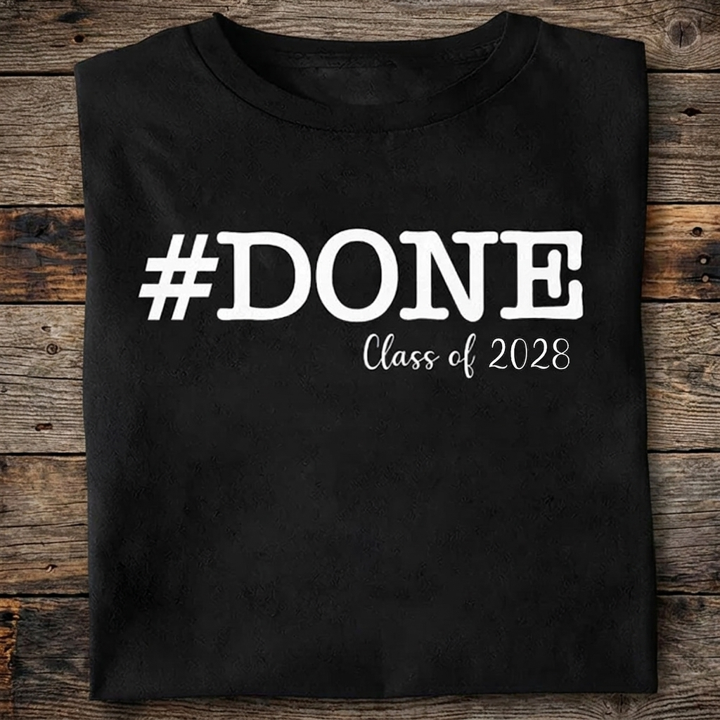 Custom Done Class 2026 Graduation T-Shirt 2 — Custom Gift Z9W6P