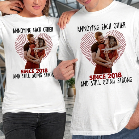 Custom Annoying Each Other Since Year Hoodie  — Couple Gift 6FX3J