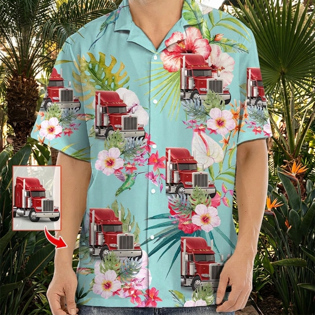 Custom Truck Hawaiian Shirt — Gift for Dad RS9U9