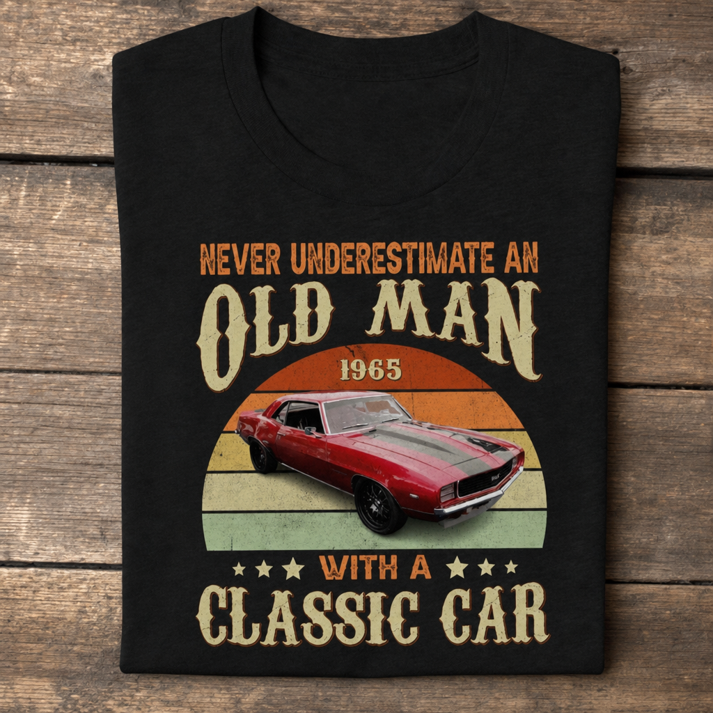 Custom Classic Car Vintage T-Shirt — Gift for Dad VSVRC
