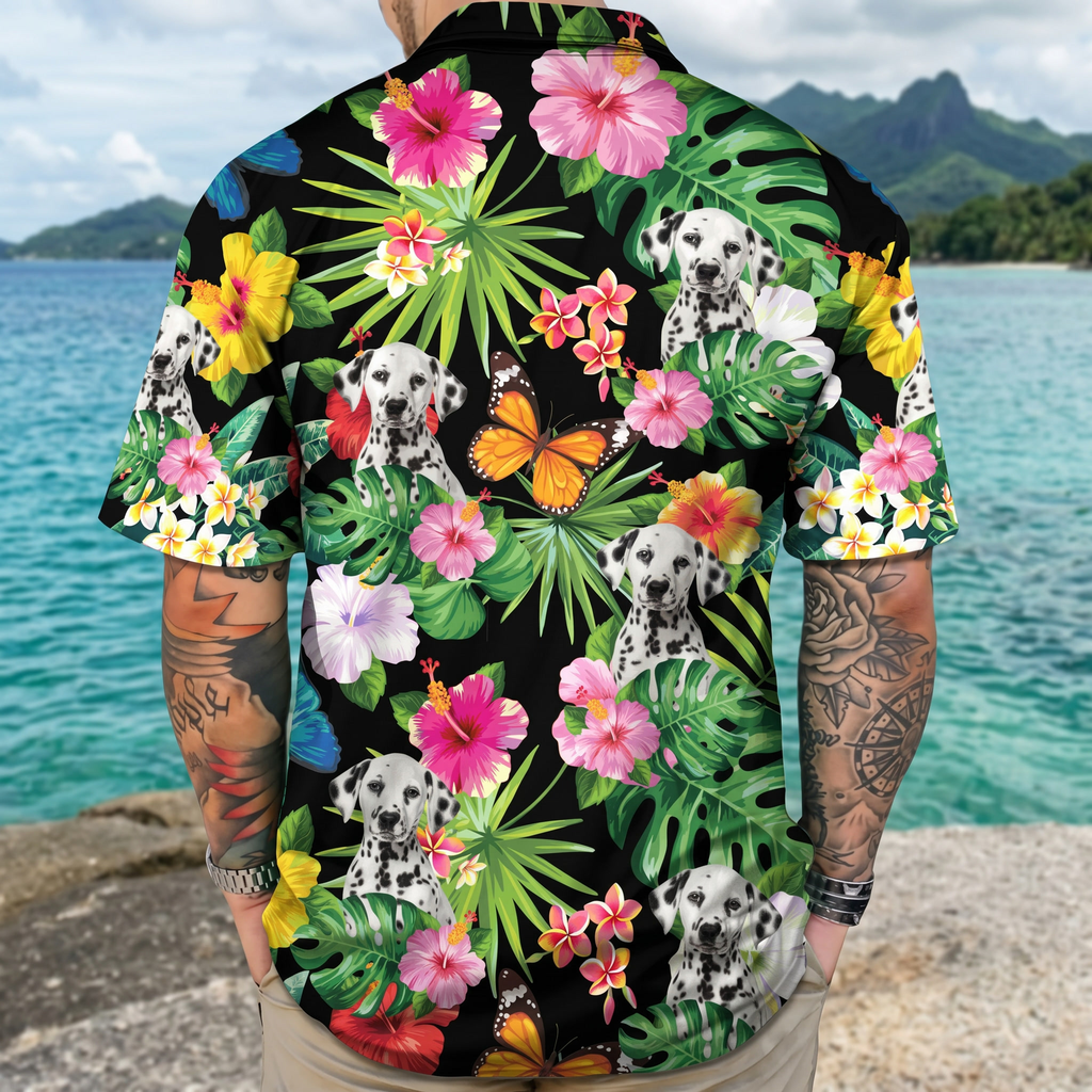 Custom Dog Photo Hawaiian Shirt