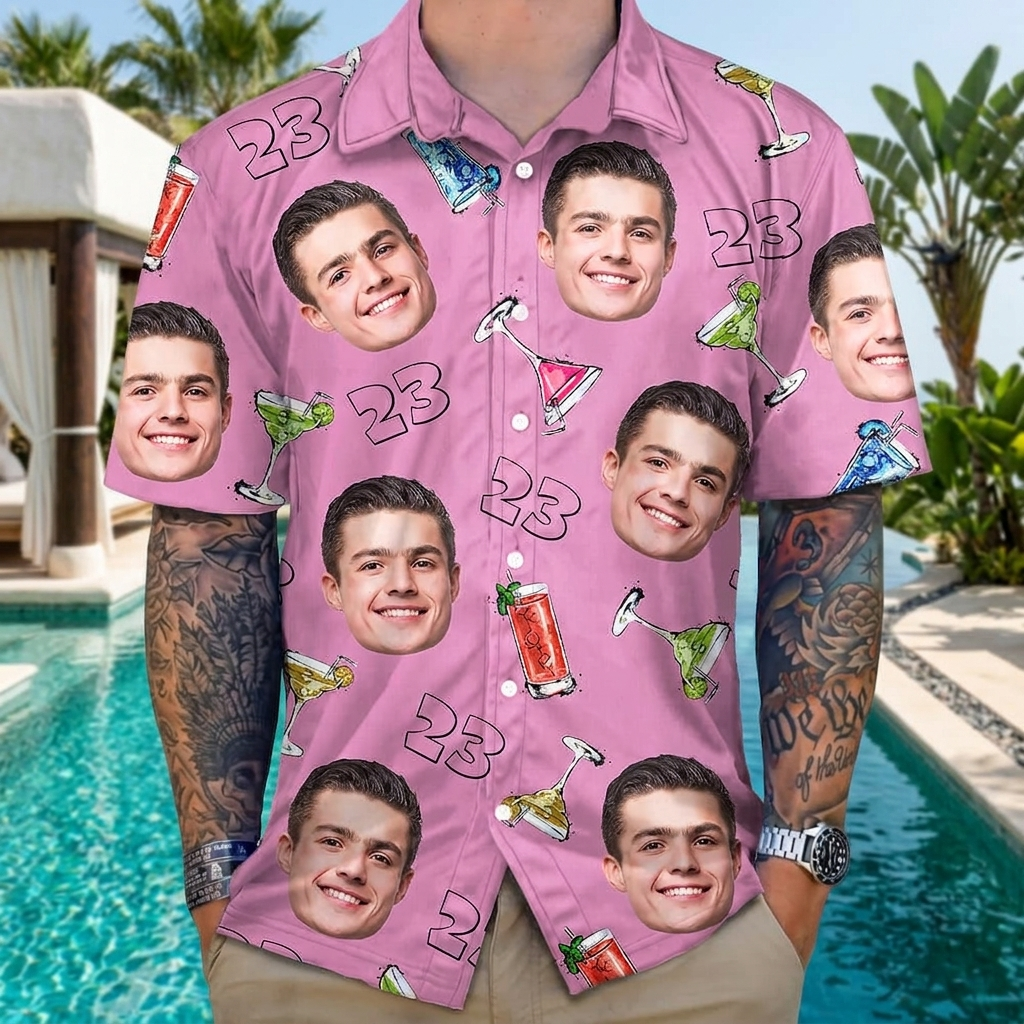 Custom Birthday Party Drinks Hawaii Hawaiian Shirt — Birthday Gift ZN885