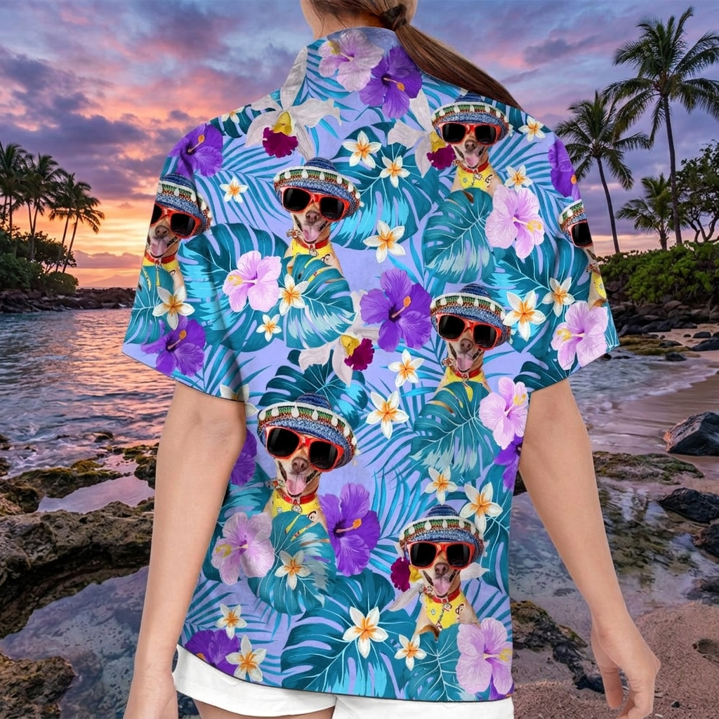 Custom Dog Tropical Hawaii Hawaiian Shirt 2 — Gift for Dog Lovers 22FX8