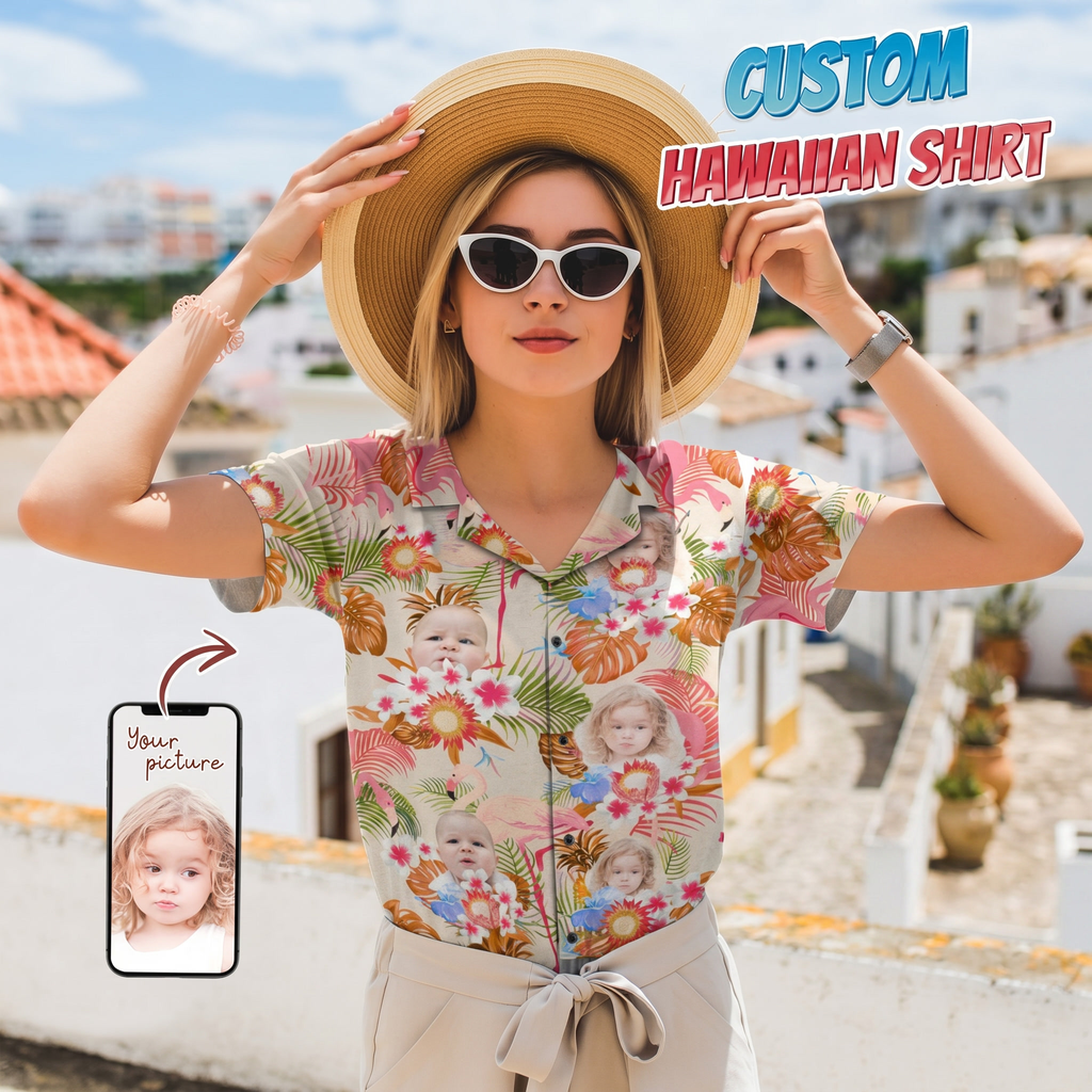 Custom Human Photo Aloha Hawaiian Shirt