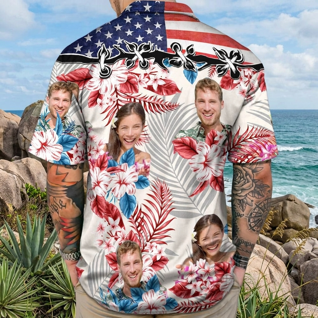 Custom America Hawaiian Shirt — Patriotic Gift 2RKXE
