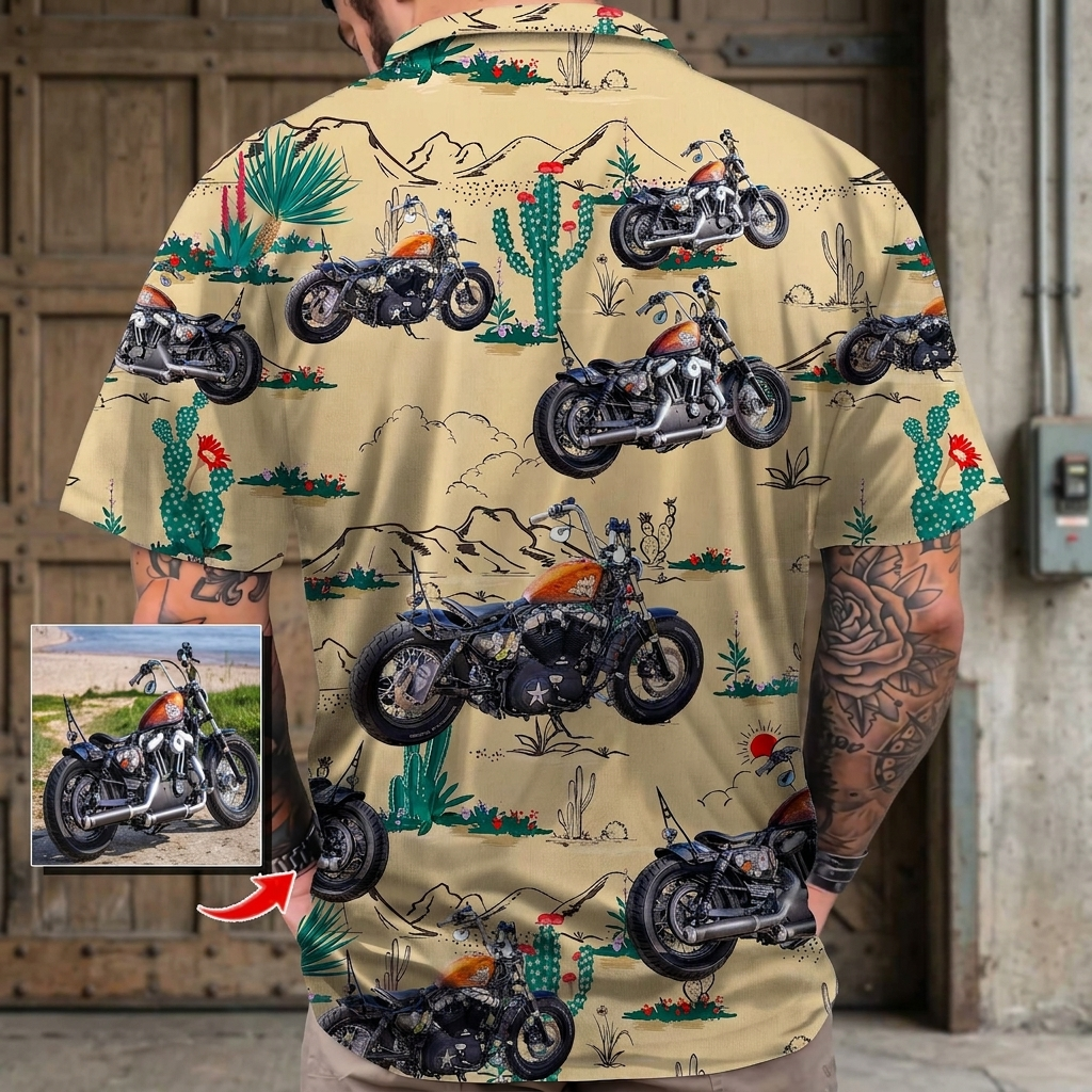 Custom Bike Hawaii Hawaiian Shirt — Custom Gift W7MMX