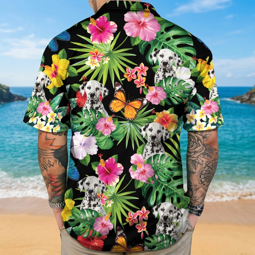 Custom Dog Tropical Hawaii Hawaiian Shirt — Gift for Dog Lovers FENNU