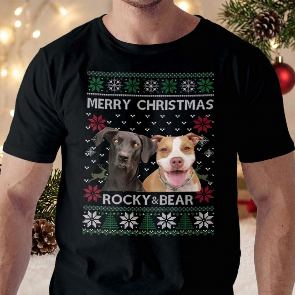 Custom Photo Ya Filthy Animal Dog Cat Sweatshirt, Dog Lover Sweater Christmas TA29 889811