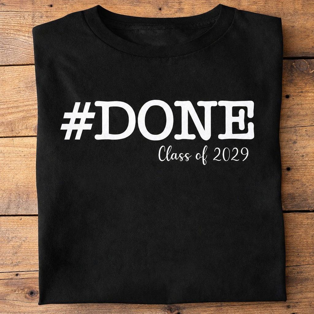 Custom Done Class T-Shirt — Gift for Dad G9E23