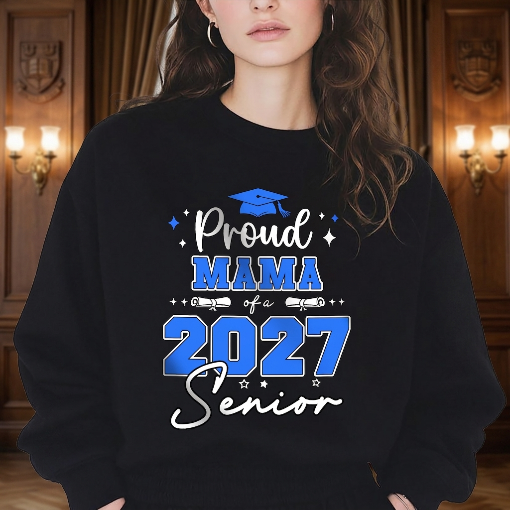 Personalised Proud Grandma of a Class of 2026 Senior Dark Shirt