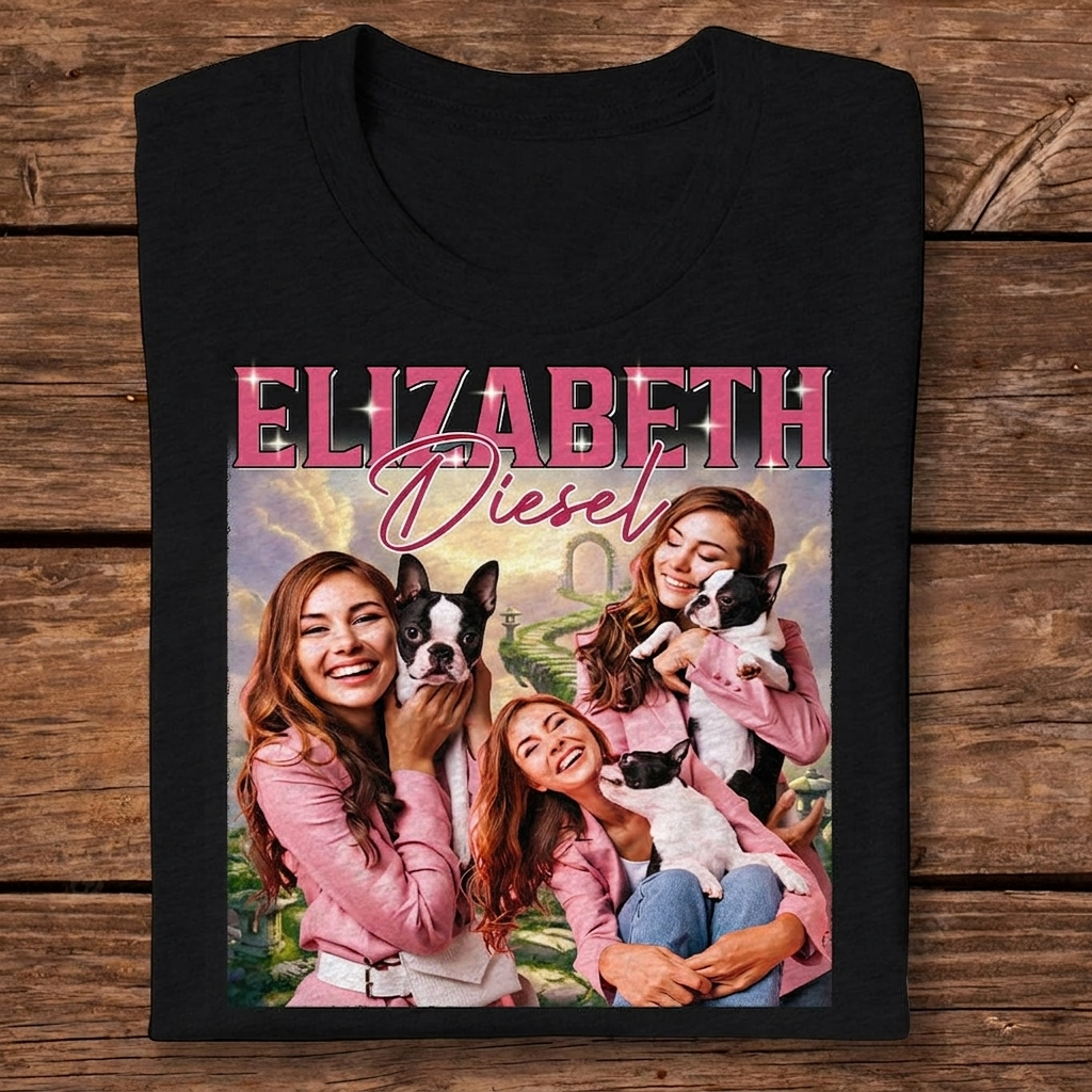 Custom Personalized Portrait Retro Style T-Shirt — Graduation Gift 547YD