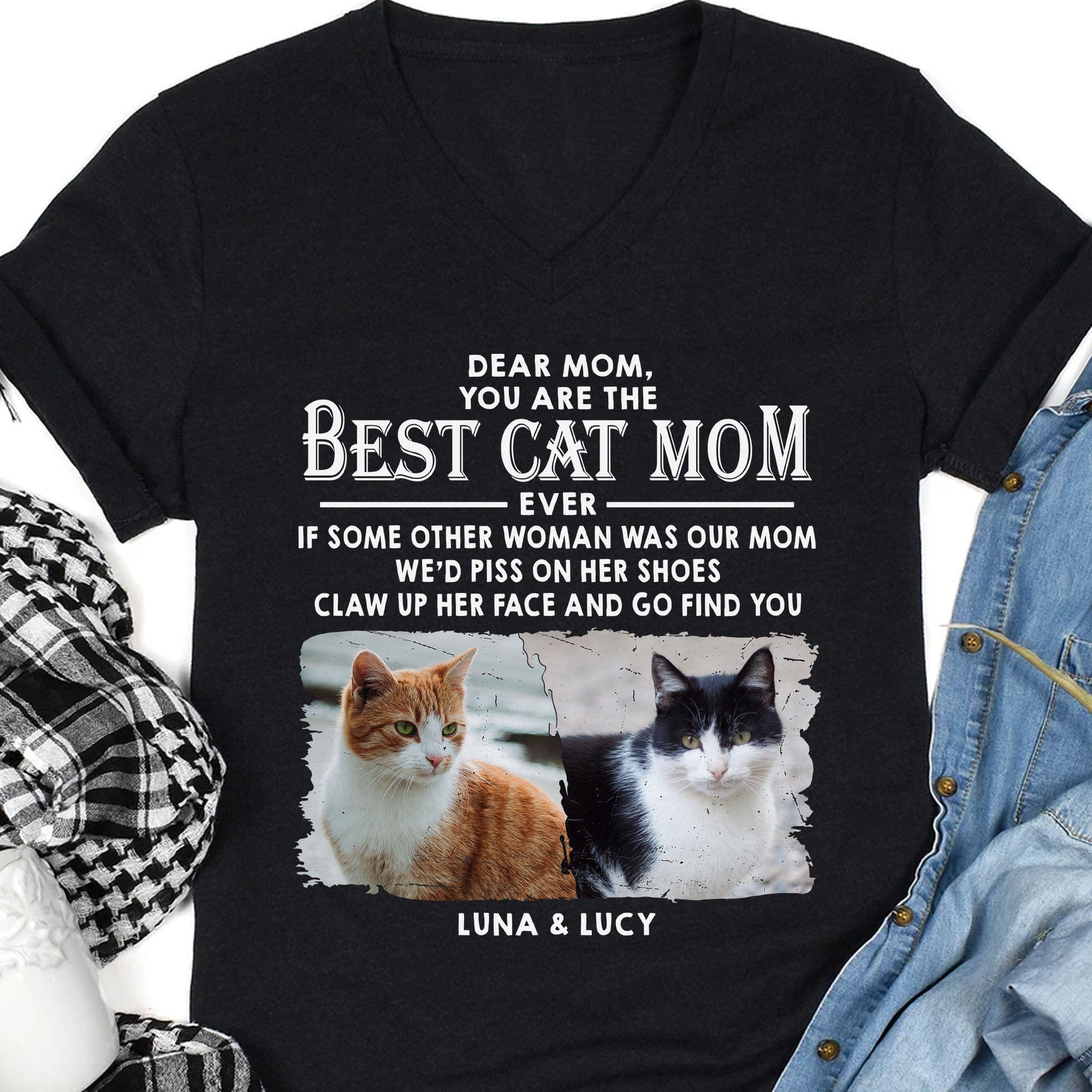 Custom Cats Go Find You Cat T-Shirt 2 — Gift for Cat Lovers J6N9U